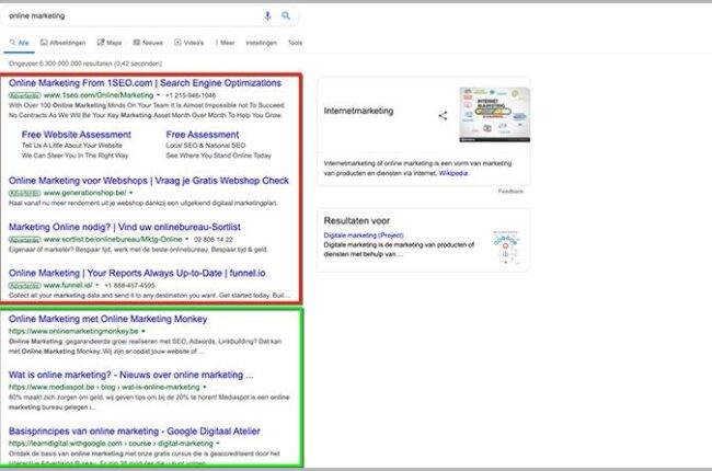 organische zoekmachine optimalisatie