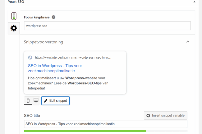 seo verbeteren wordpress