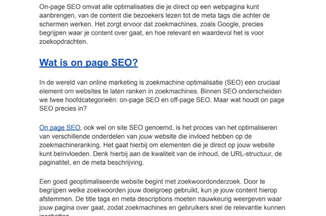 seo website betekenis